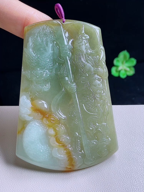 关公，无裂，尺寸73/47.1/5.5编号15ad7y