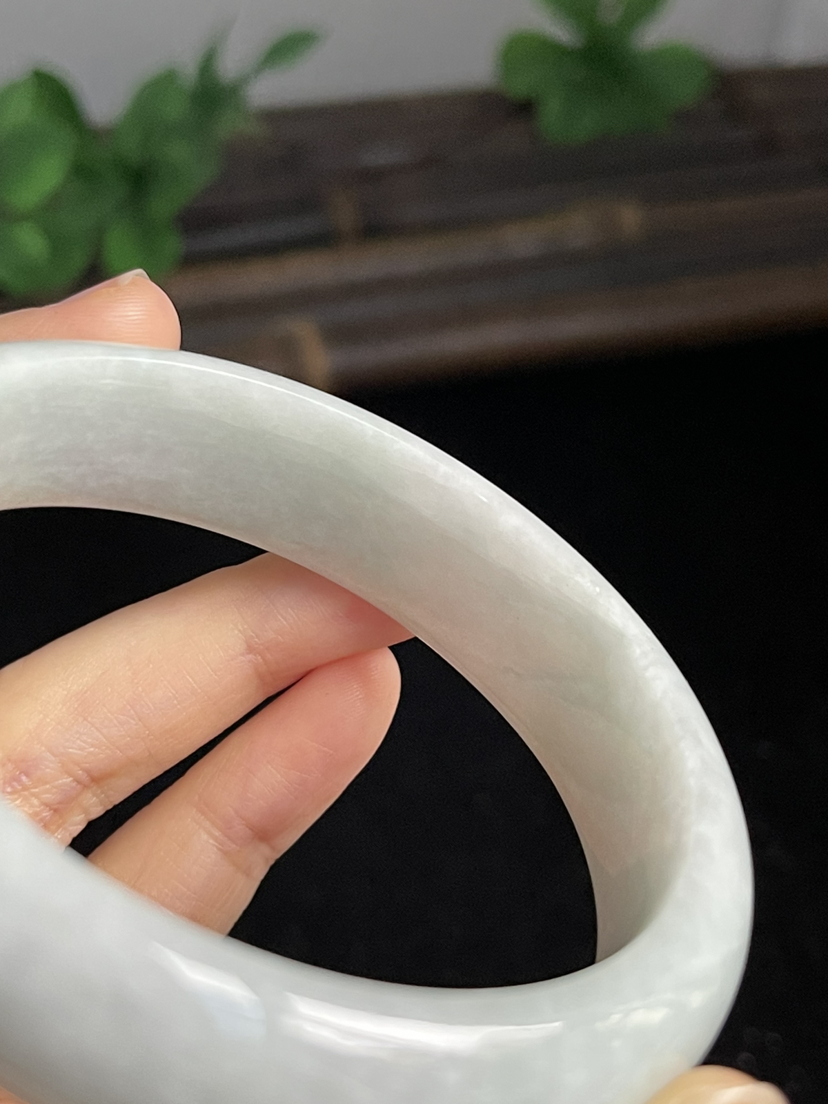 正圈57.4圈口，翡翠手镯