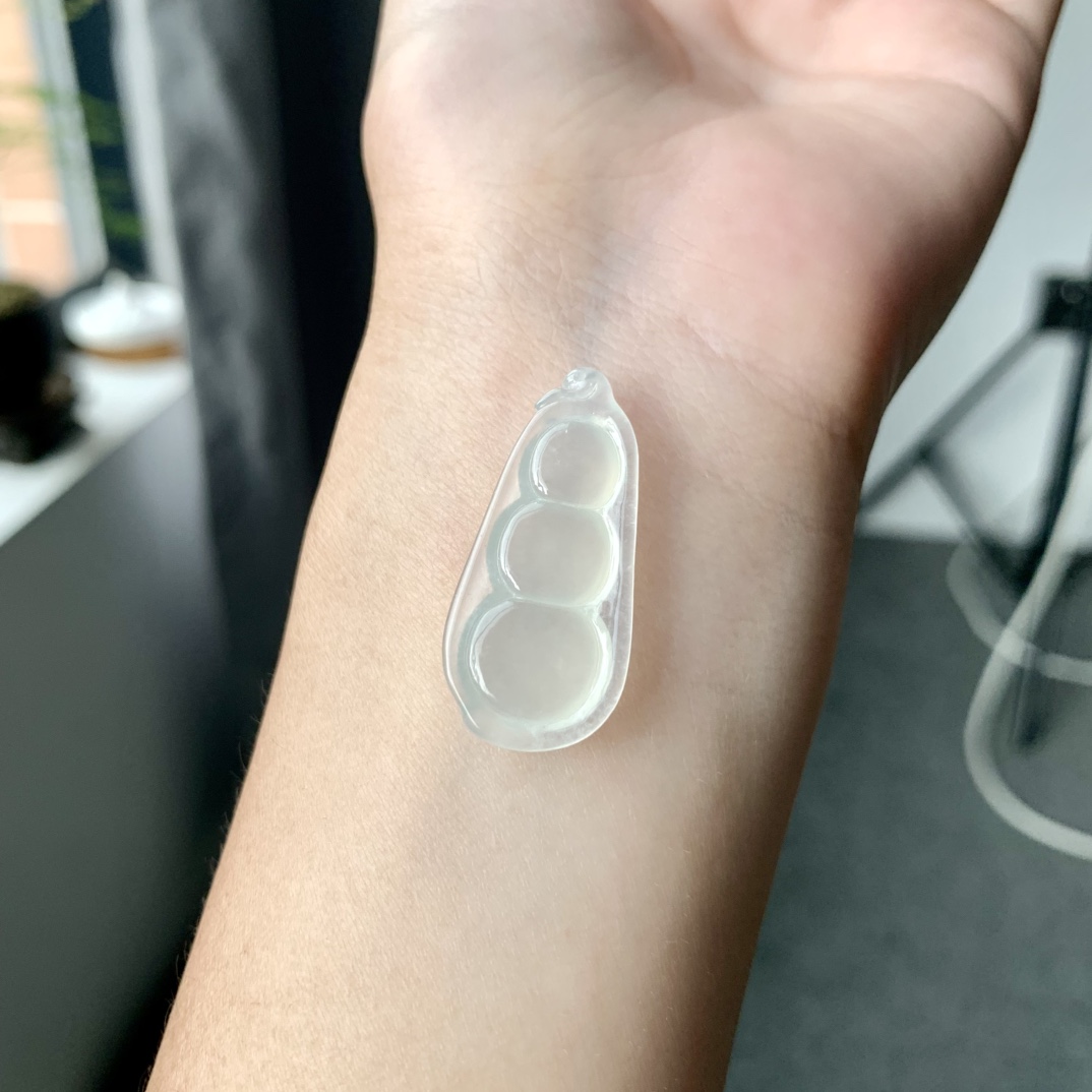 冰透福豆，优美细腻，水润亮丽，尺寸31.8-15-4.5，D8612BFD