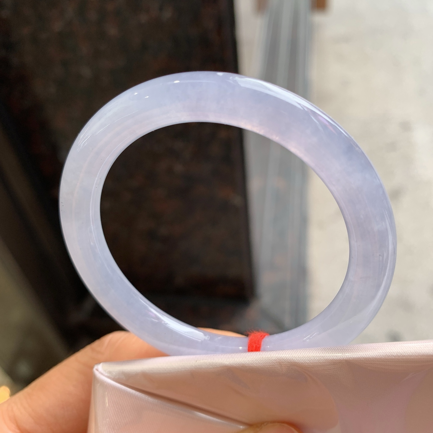 圆条冰紫 微杂质 尺寸：50/7.3/8  小圈口