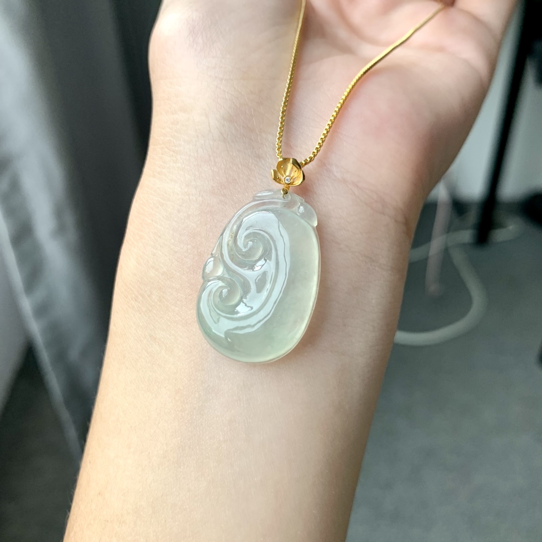 冰晴如意 饱满亮丽 水润底子 尺寸27.7-18.2-5【D7654BEI】