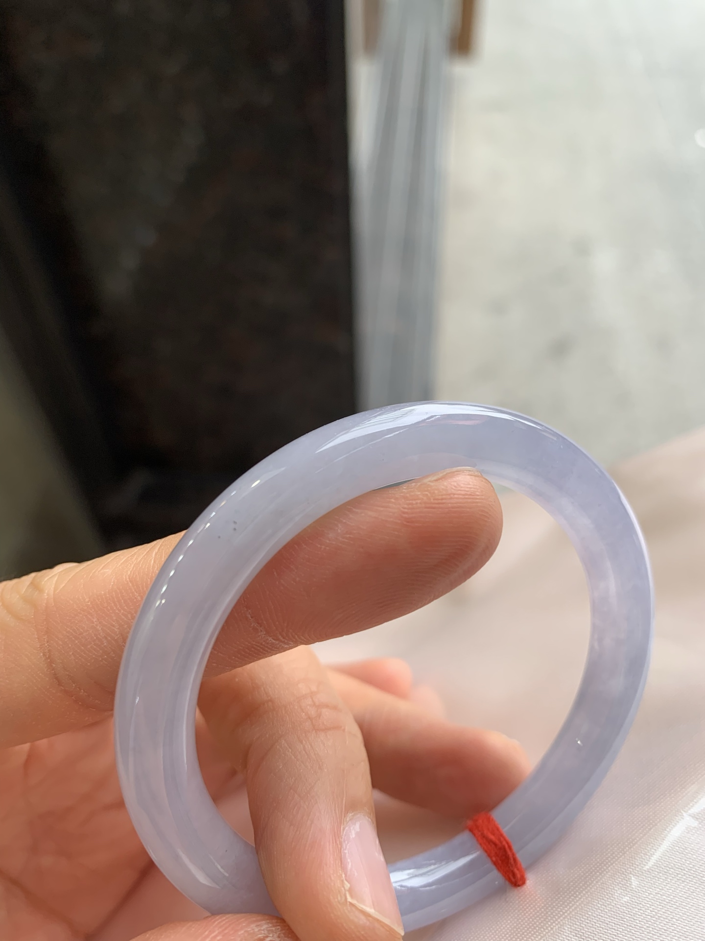 圆条冰紫 微杂质 尺寸：50/7.3/8  小圈口