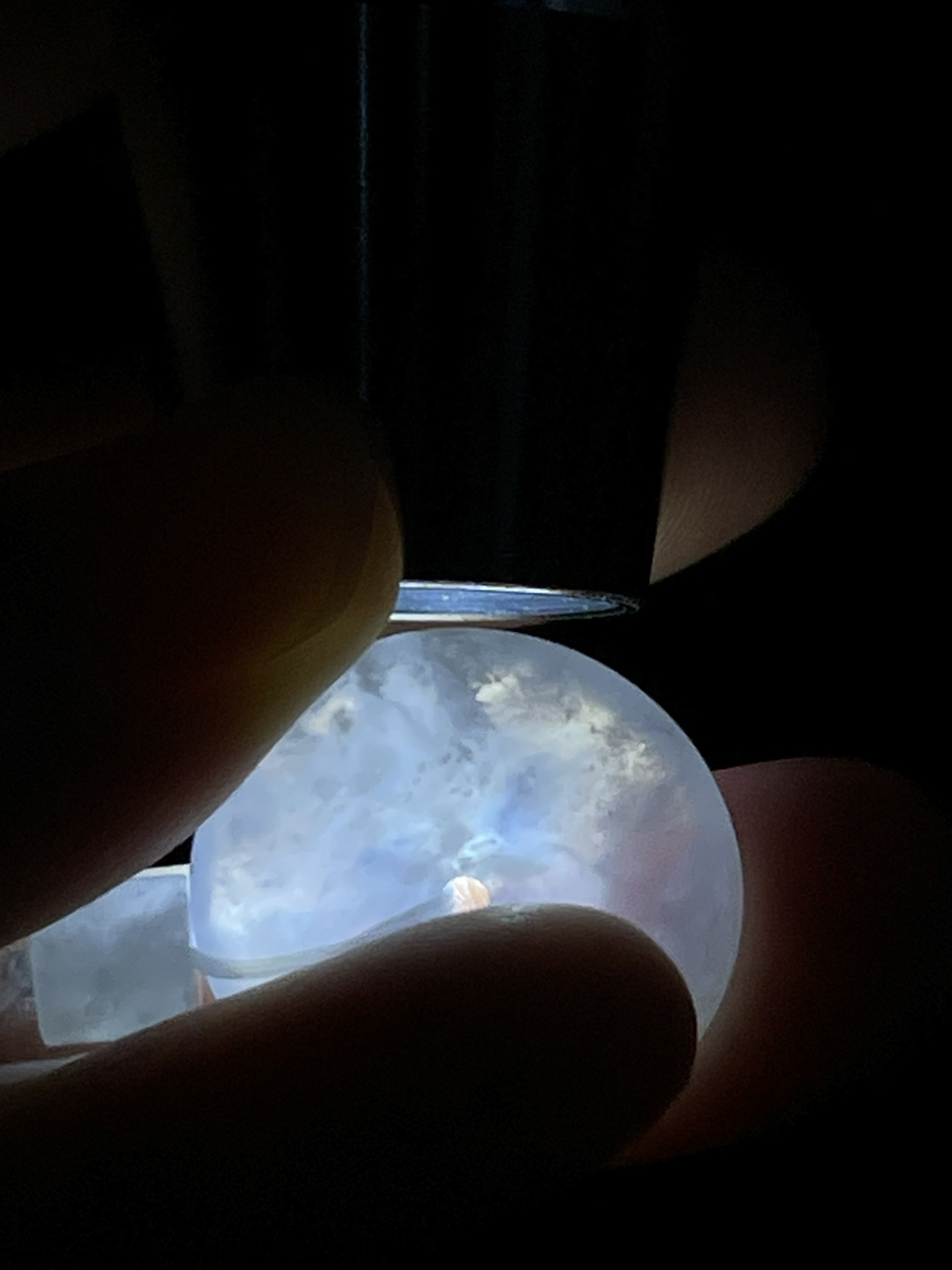 翡翠平安扣，配石未测