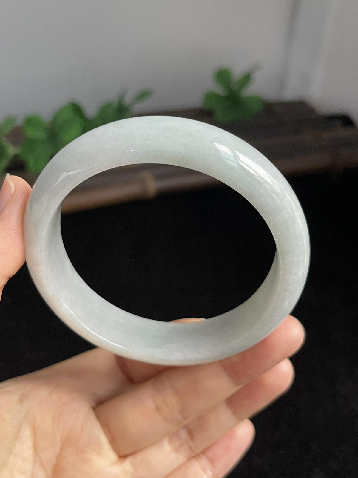 正圈57.4圈口，翡翠手镯