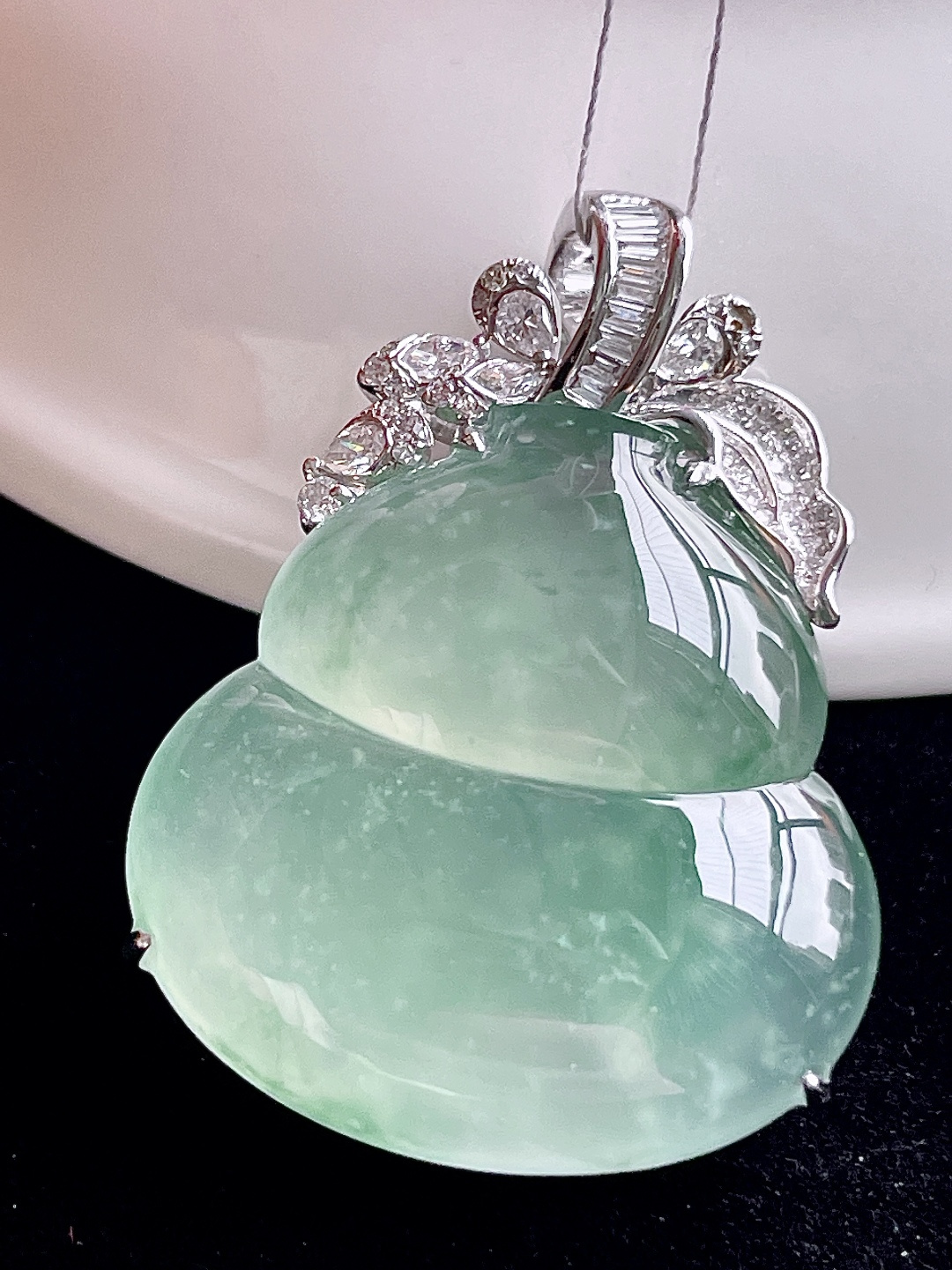 ️ 冰绿葫芦 通透无比 种色 整体：34.5/25.7/11，超值