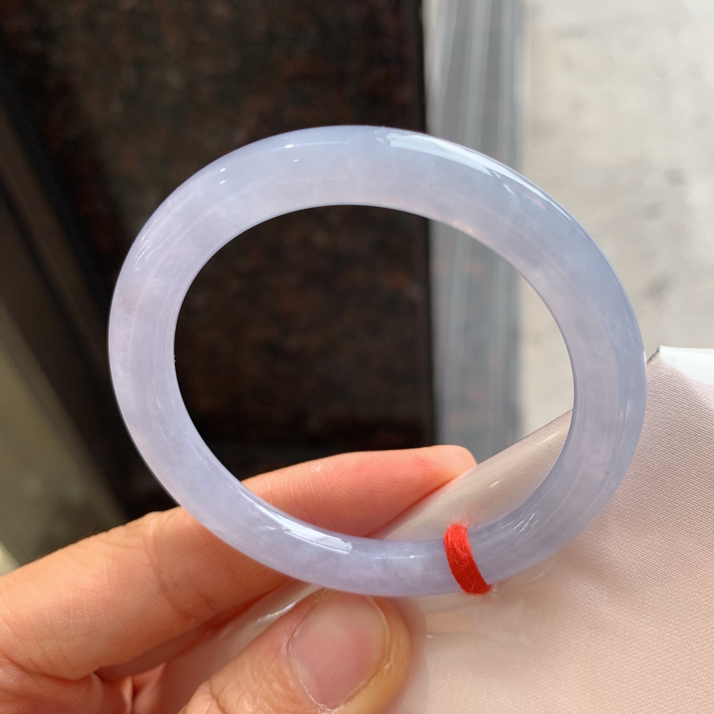 圆条冰紫 微杂质 尺寸：50/7.3/8  小圈口