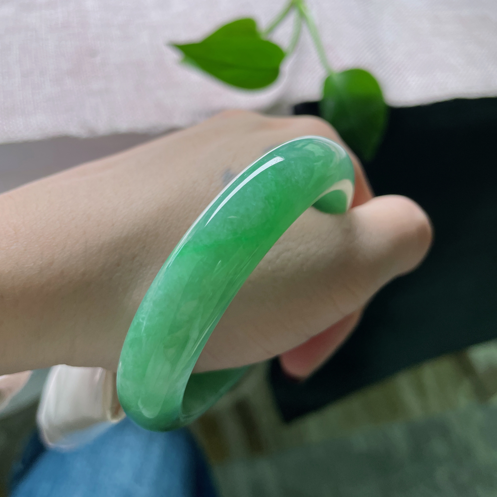 54.5/12.5/8.1，绿底正圈，水润，瑰姿艳逸，万古长青，经典永不过时，皮纹，ss51694a..