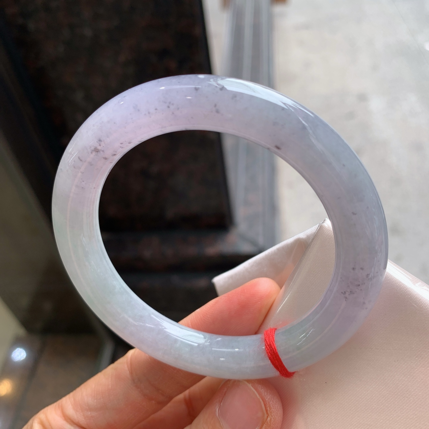 圆条粉紫带乌鸡 无裂 尺寸：57.5/10.5  版型好