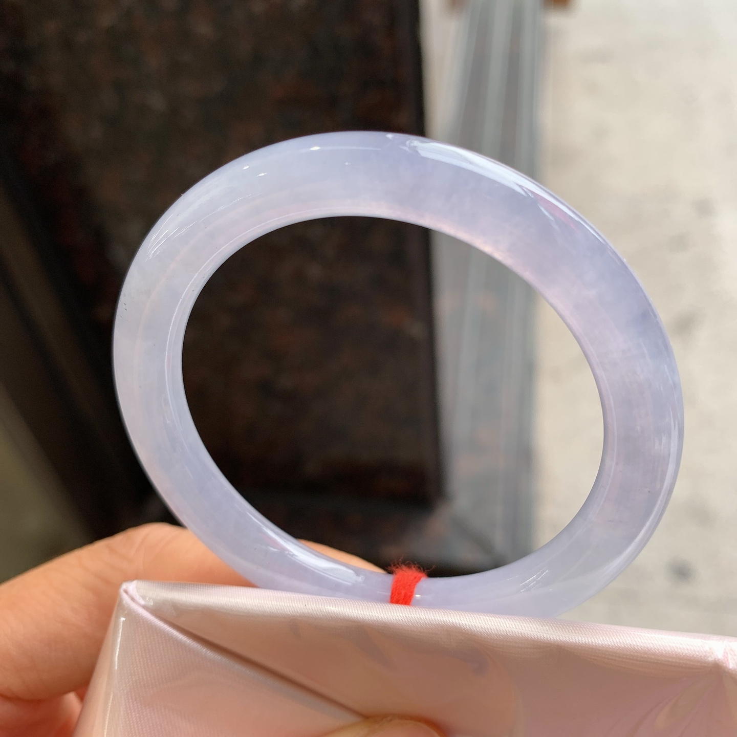 圆条冰紫 微杂质 尺寸：50/7.3/8  小圈口