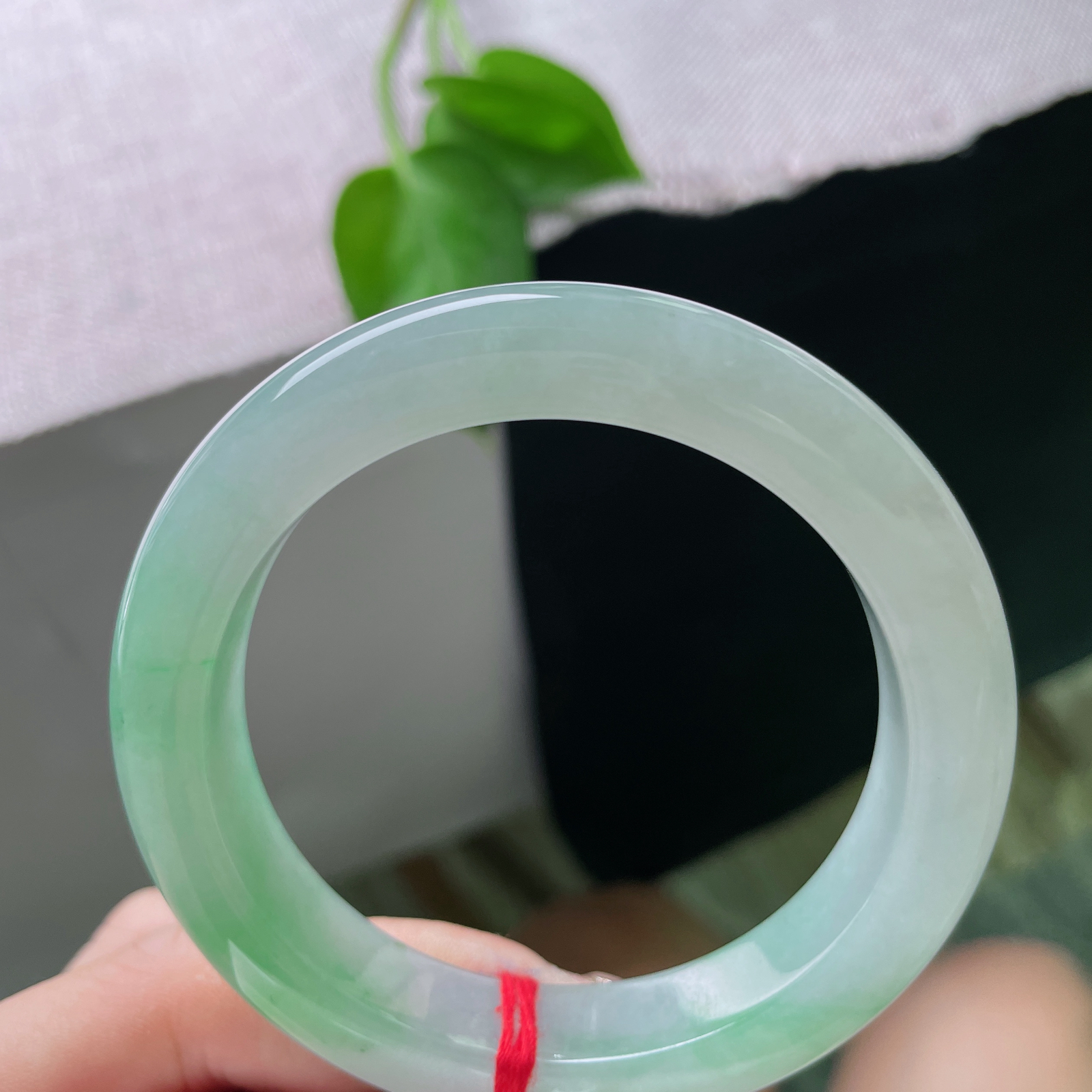 55.6/12/9.4飘绿正圈，甜绿，水润细腻，种水好，婉间生绿意，渐变如诗，ss51228a..