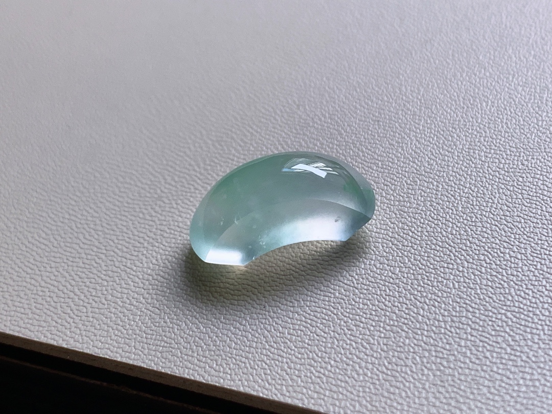 ️ 冰种飘花马鞍 飘花青翠灵动，底子水润，品相，无裂尺寸19*7.2*7.8 超值