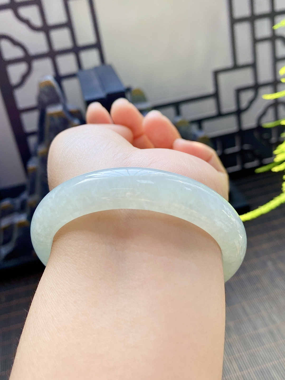 【冰睛底手镯】
【尺寸】56-8-13