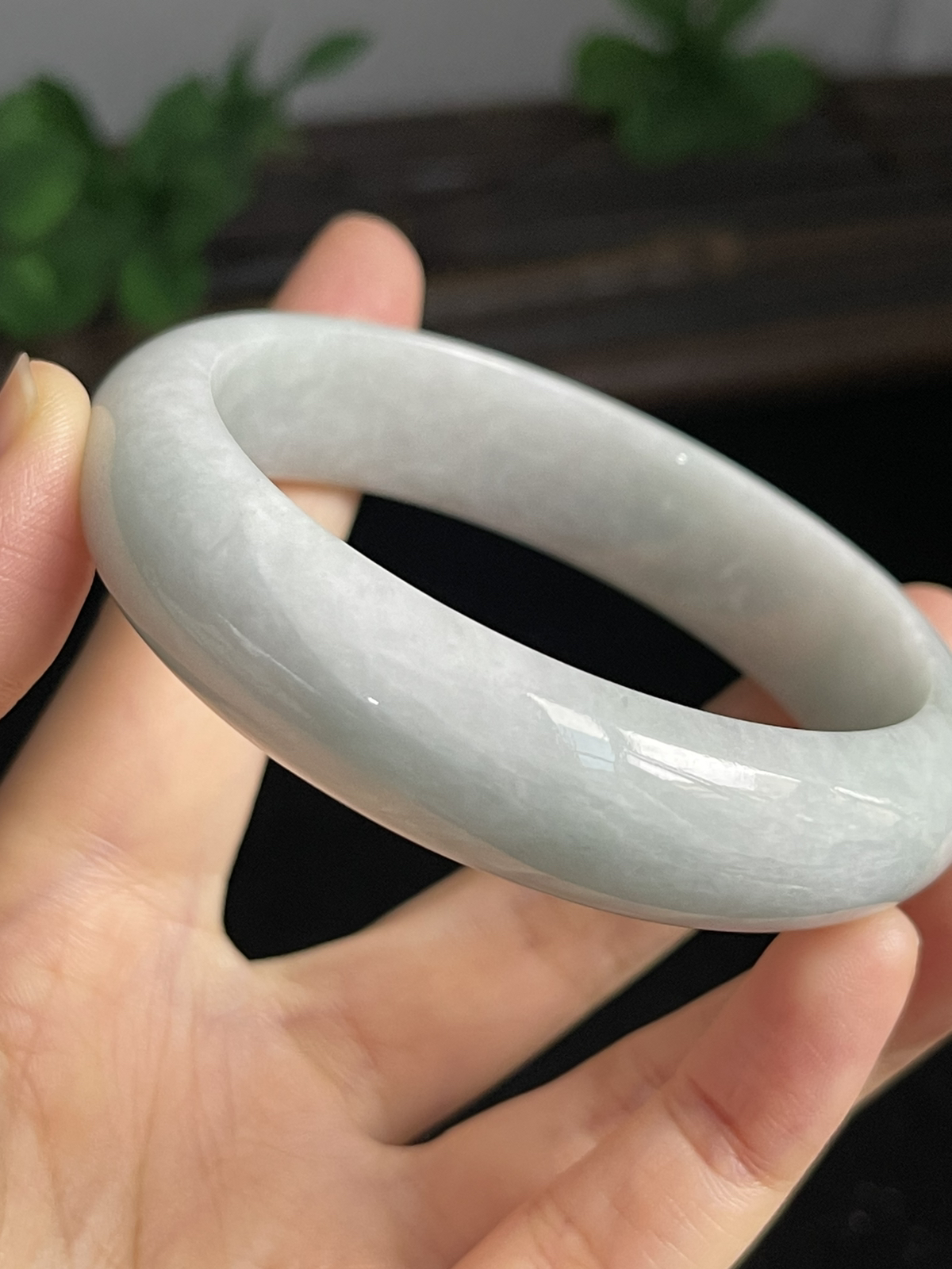 正圈57.4圈口，翡翠手镯