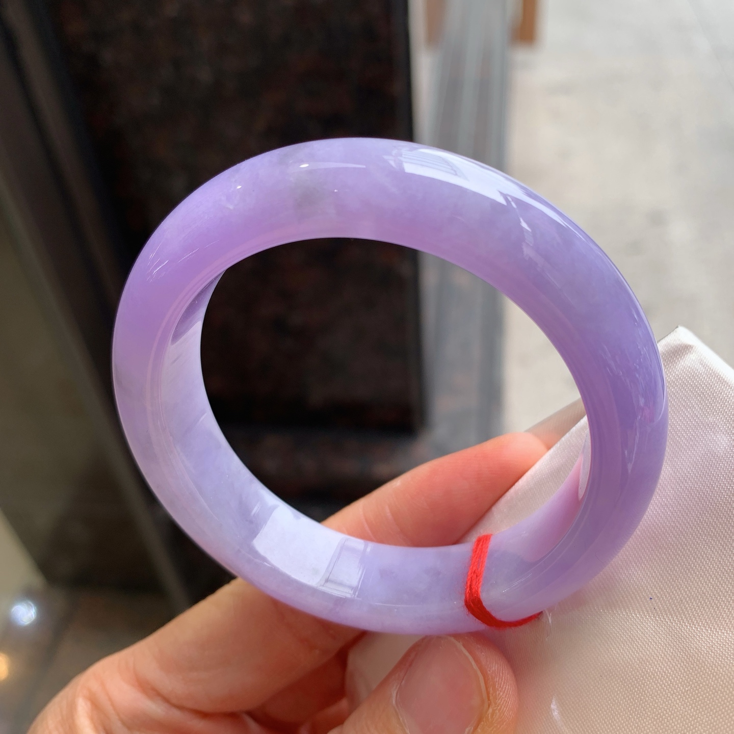 正圈满紫 有纹 尺寸：54.1/13.2/8.8  色浓