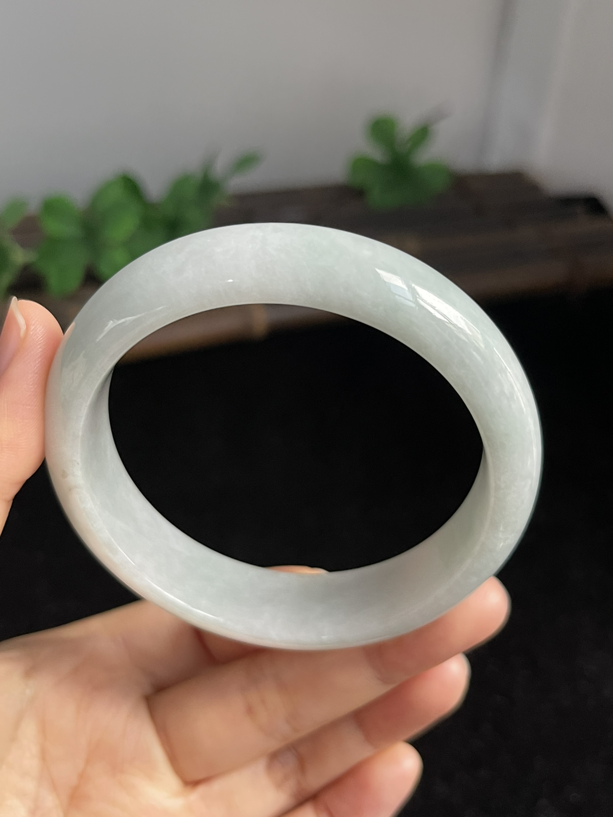 正圈57.4圈口，翡翠手镯