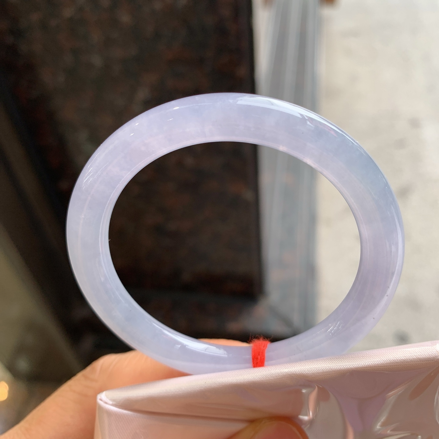 圆条冰紫 微杂质 尺寸：50/7.3/8  小圈口