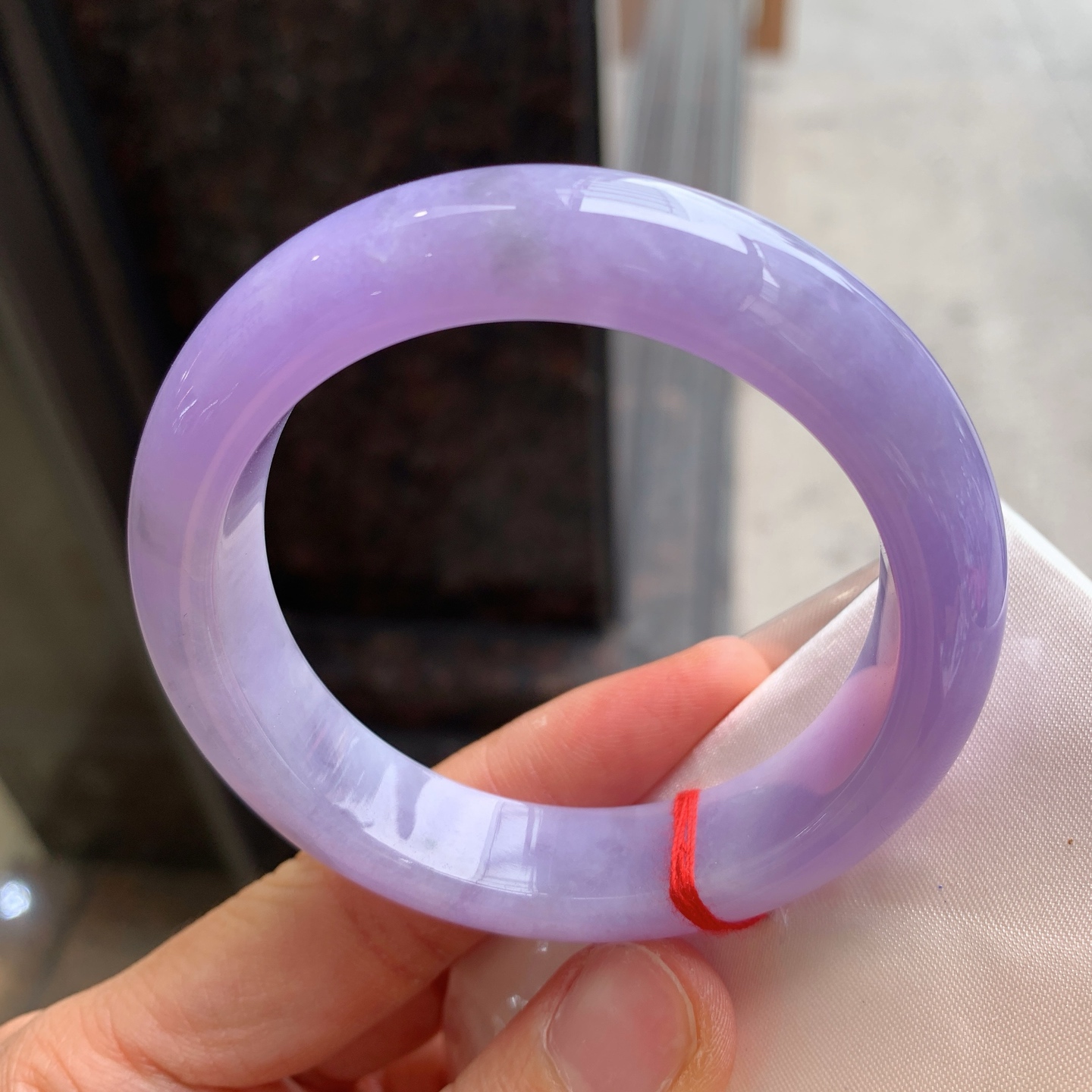 正圈满紫 有纹 尺寸：54.1/13.2/8.8  色浓