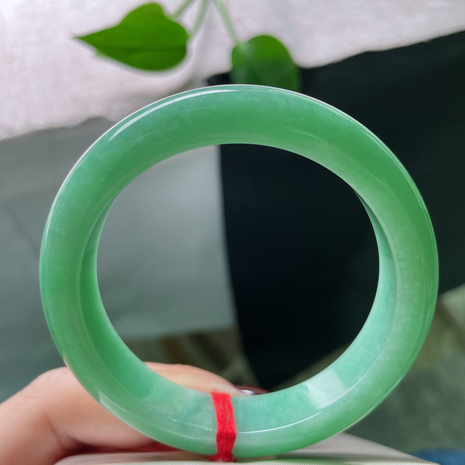 53.6/12.1/8.4，苹果绿正圈，青翠夺目，细润，腕泊青山，袖笼翠色。皮纹，ss51756a..