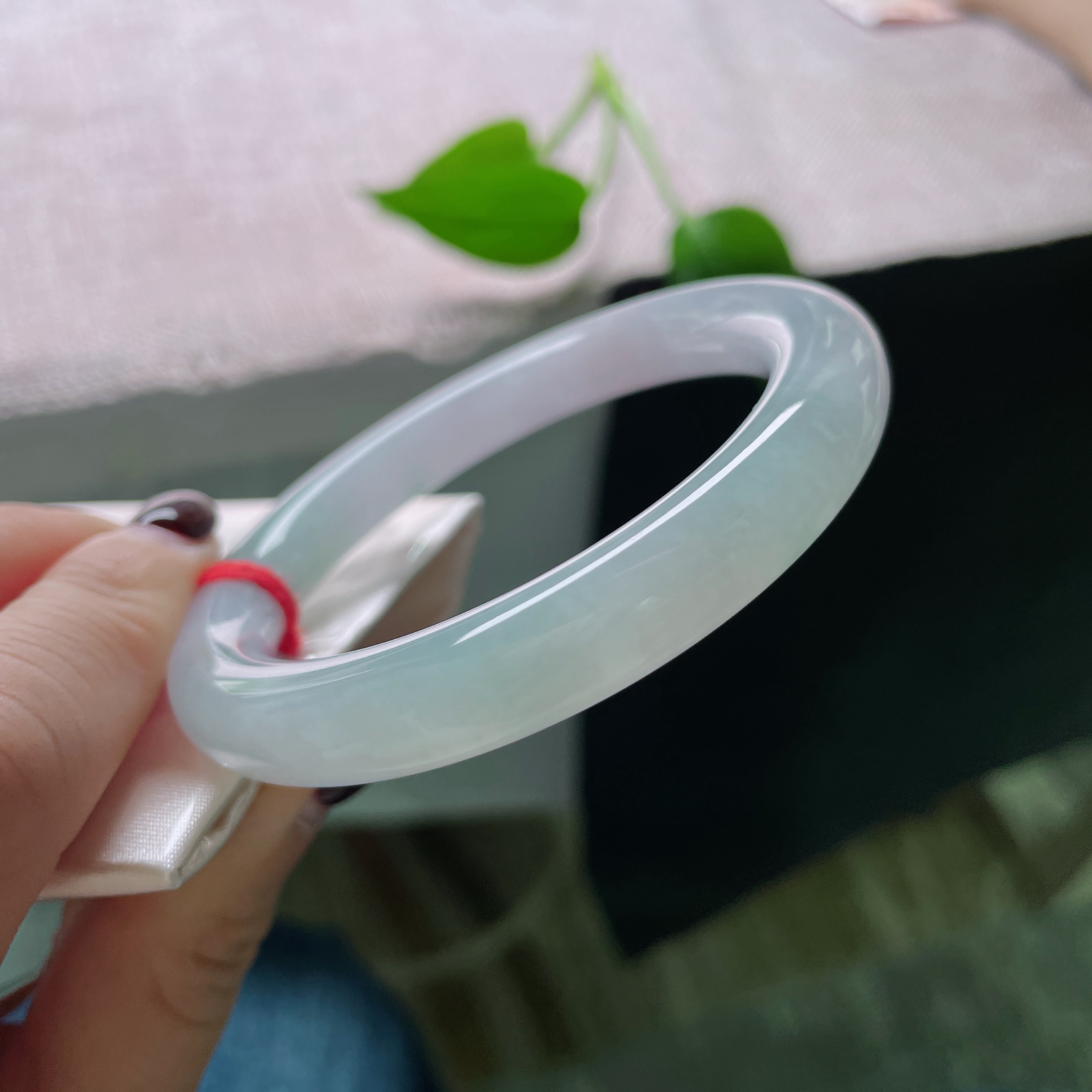 54.9/9.7紫罗兰圆条，温柔仙美，水润，种老，玉润镯圆，平安顺遂，ss51853a..