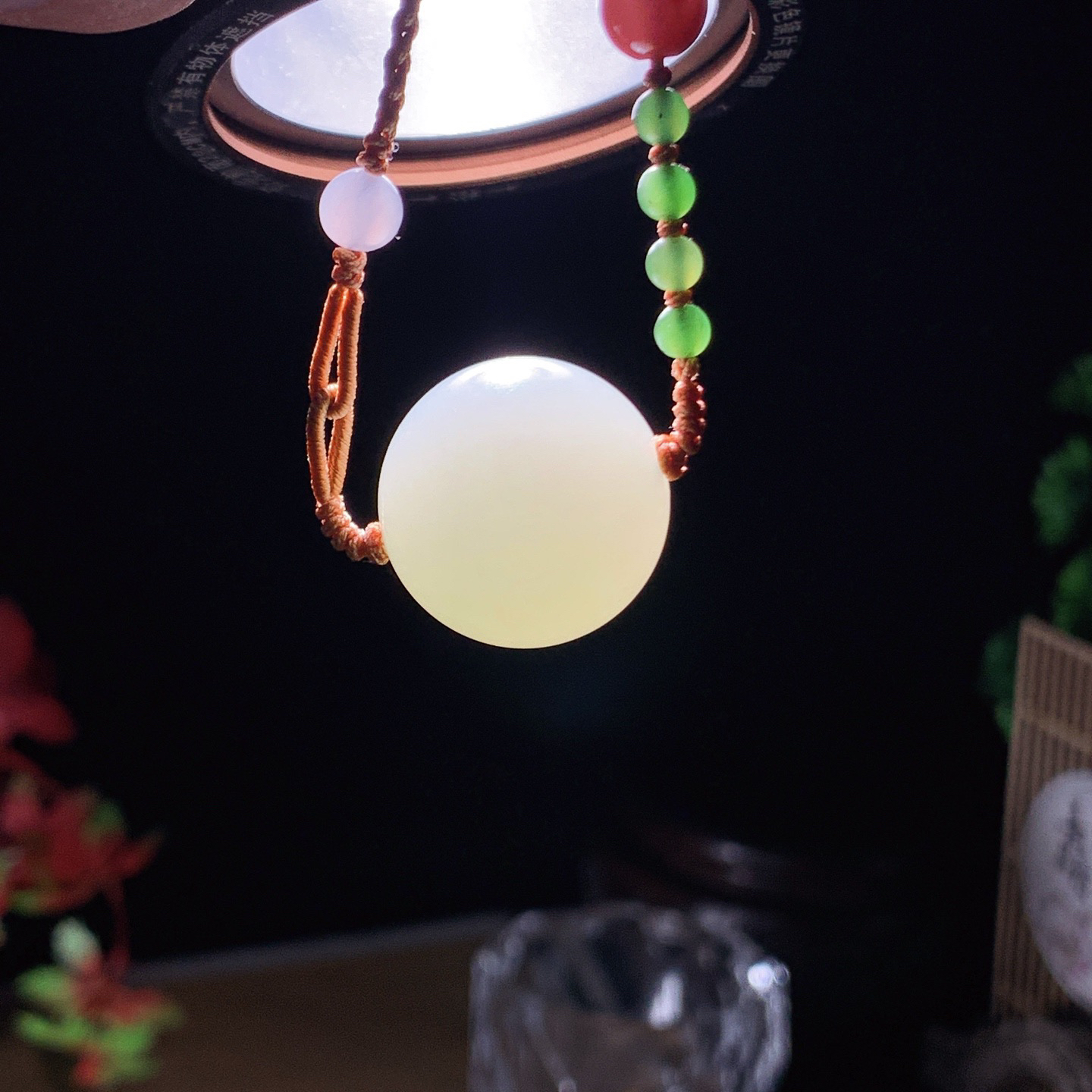 和田玉白玉转运珠单珠挂件 尺寸21重17.5克 玉质细腻油润。手推出油。佩高端典雅。lt2060422