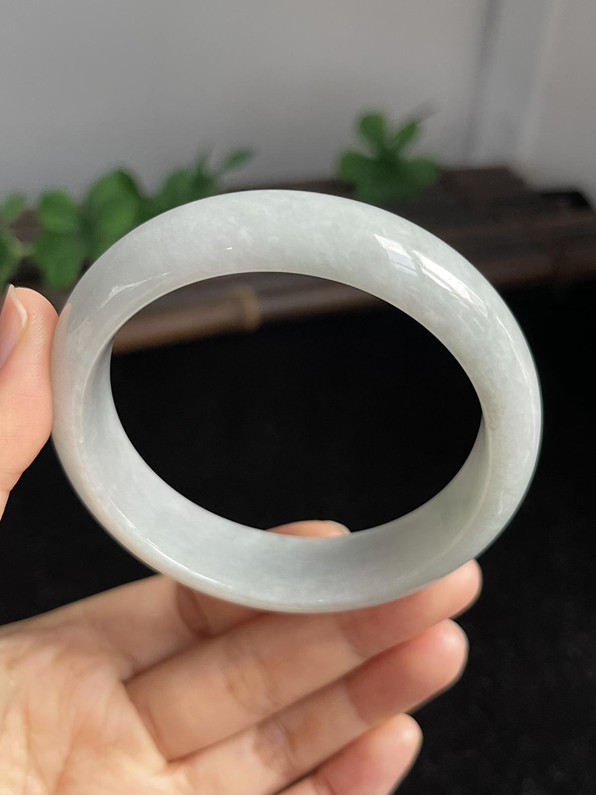 正圈57.4圈口，翡翠手镯