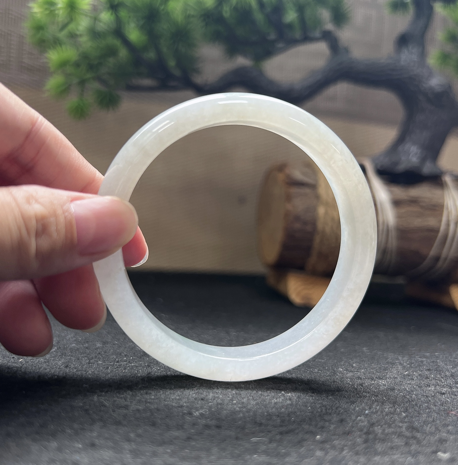 55圈口正圈白月光手镯