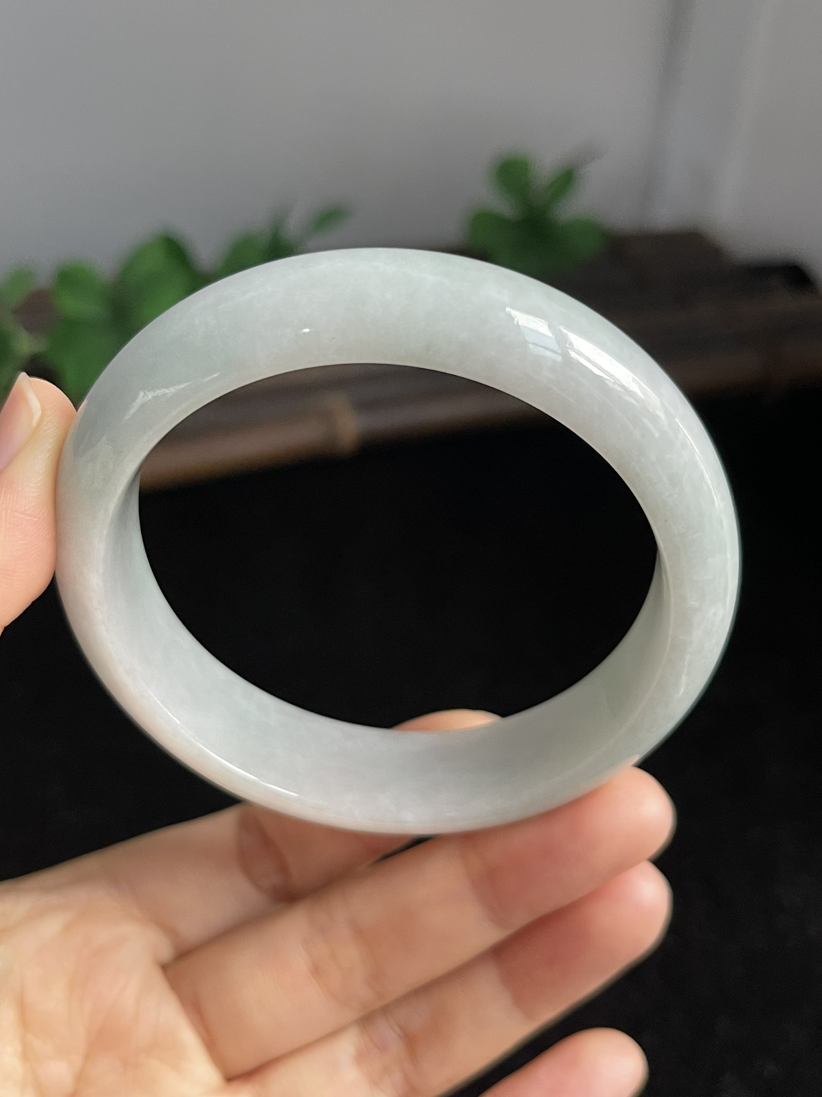 正圈57.4圈口，翡翠手镯