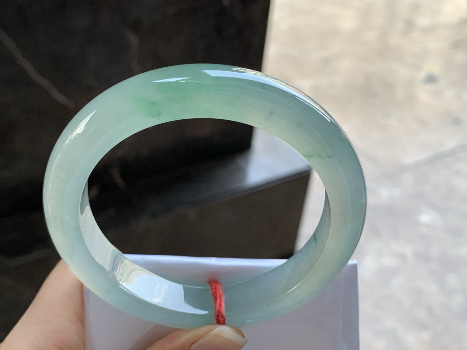 60.5-13.2-8.2

冰晴绿大圈手镯^_^清新