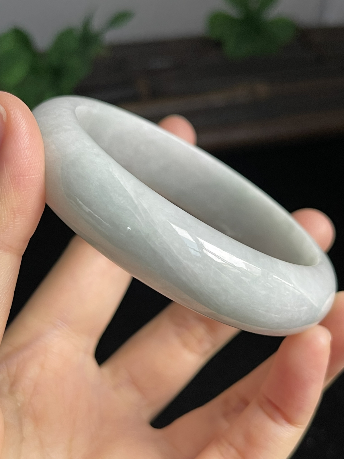 正圈57.4圈口，翡翠手镯