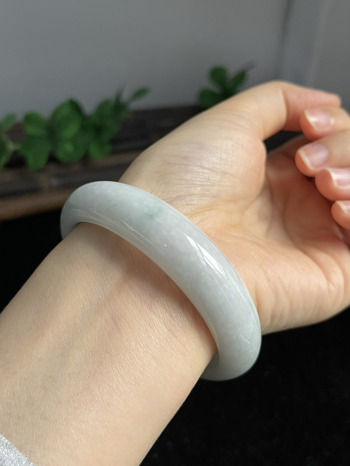 正圈57.4圈口，翡翠手镯