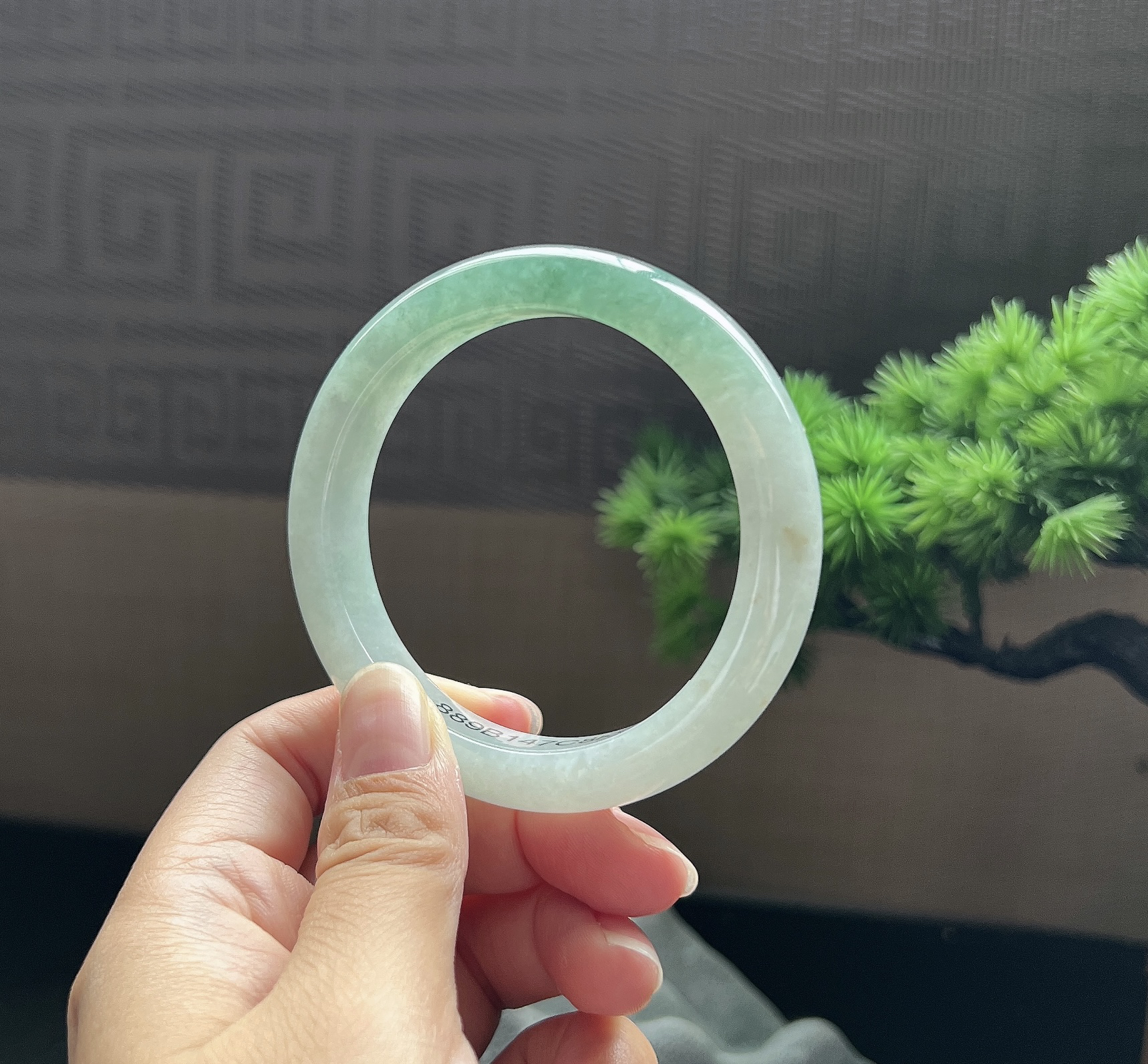 56.5圈口正圈半山水手镯