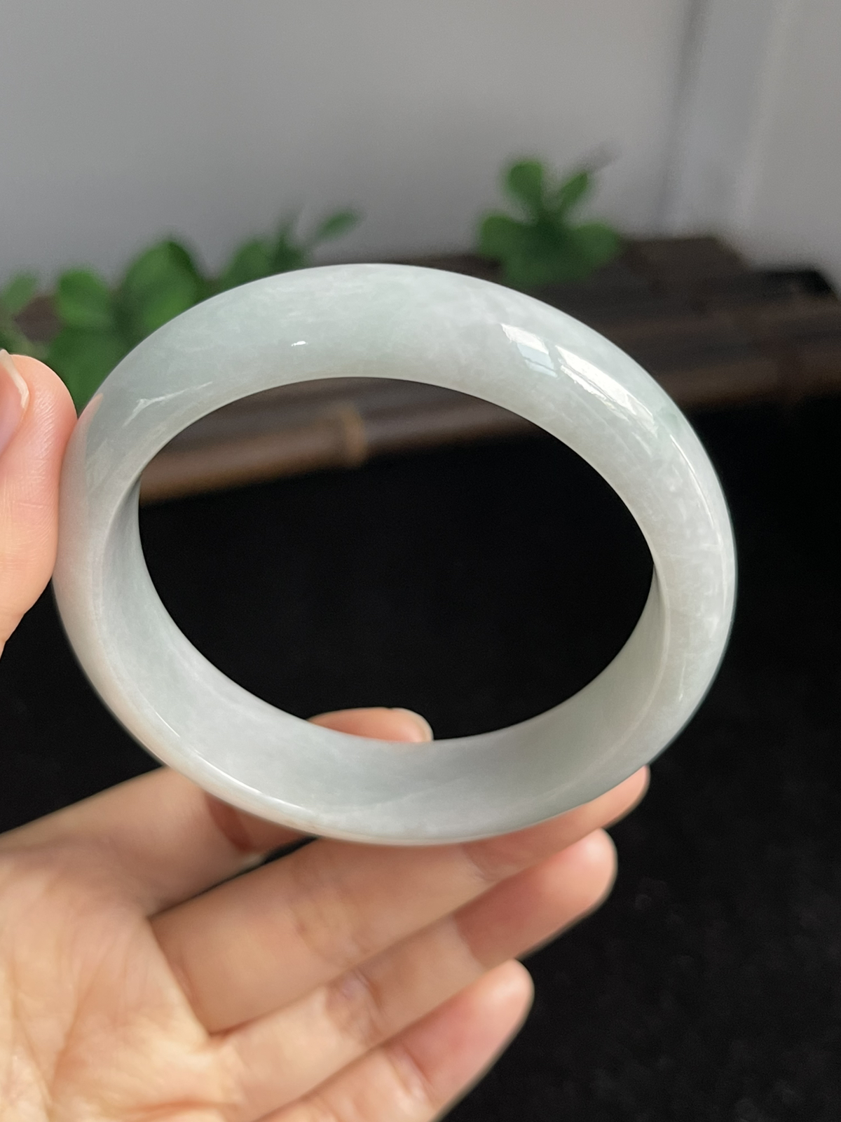 正圈57.4圈口，翡翠手镯