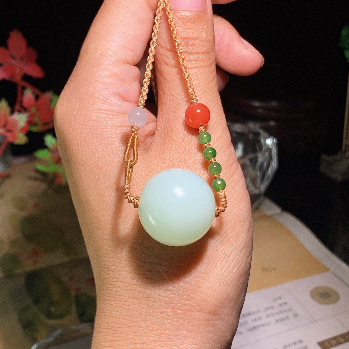 和田玉白玉转运珠单珠挂件 尺寸21重17.5克 玉质细腻油润。手推出油。佩高端典雅。lt2060422