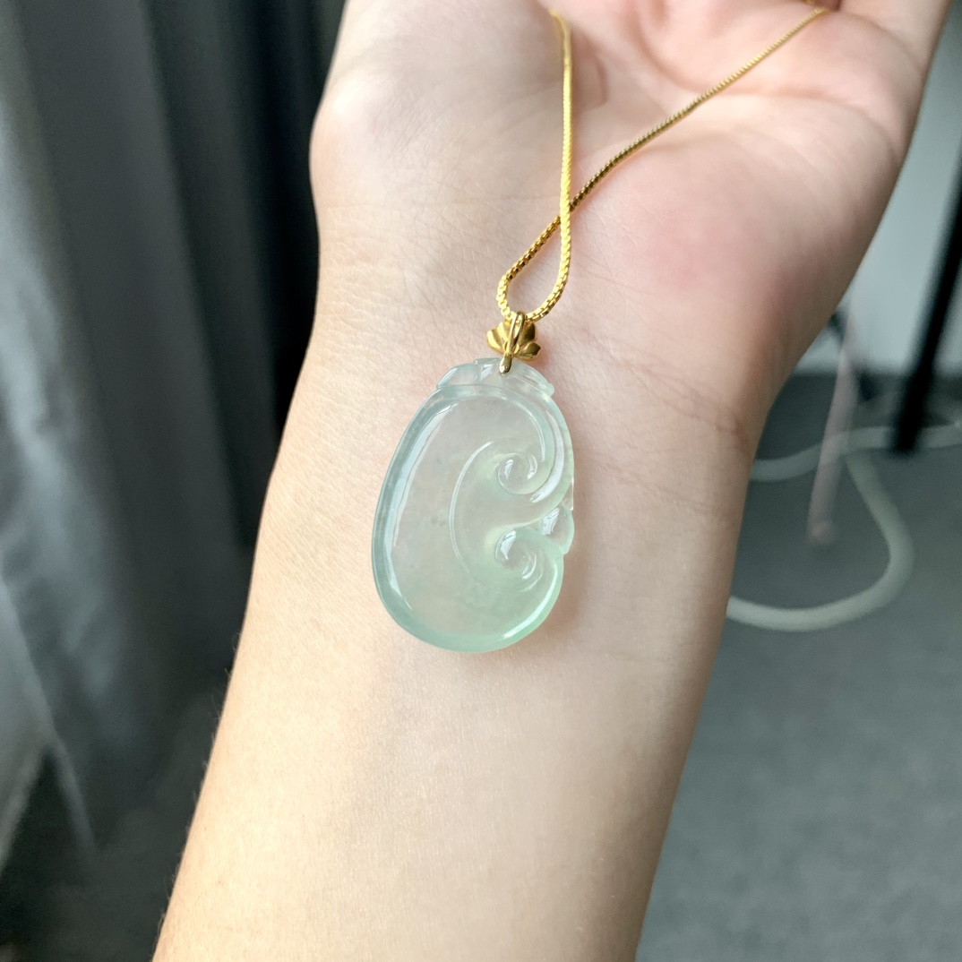 冰晴如意 饱满亮丽 水润底子 尺寸27.7-18.2-5【D7654BEI】