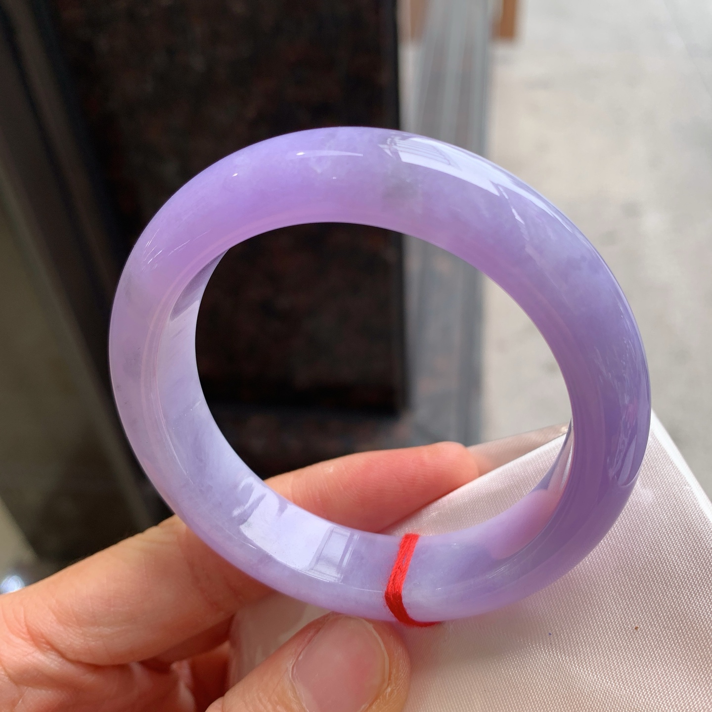 正圈满紫 有纹 尺寸：54.1/13.2/8.8  色浓