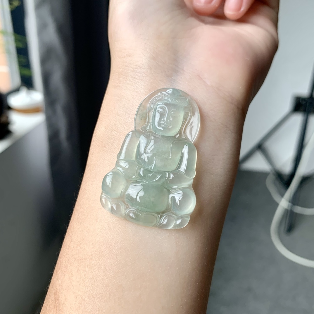 观音，色泽均匀，细腻优美，尺寸43.3/28.6/4.8，D8575BFD