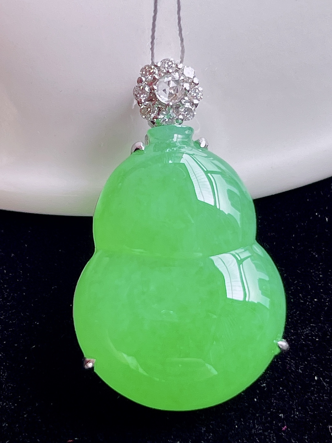 ️ 缅绿葫芦 色绿无比 饱满圆润：27.6/16.7/8，超值