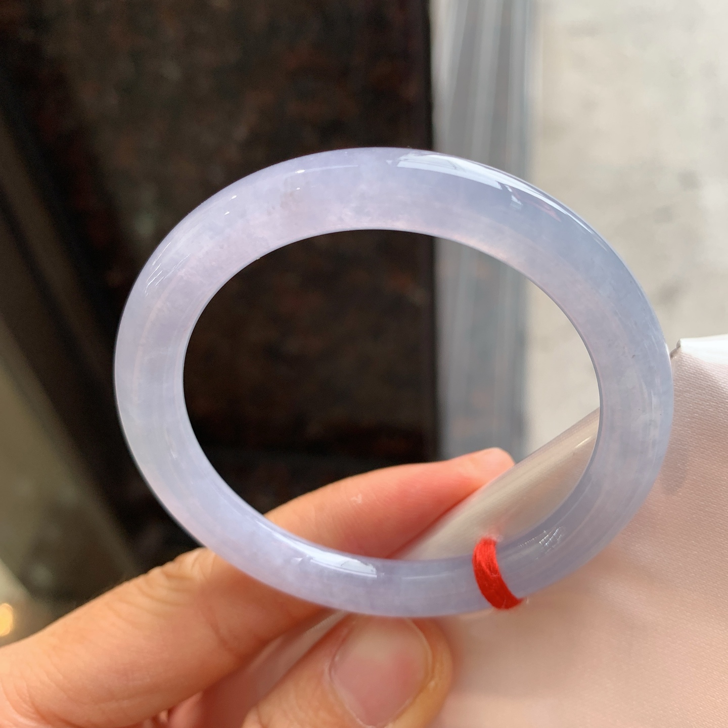 圆条冰紫 微杂质 尺寸：50/7.3/8  小圈口