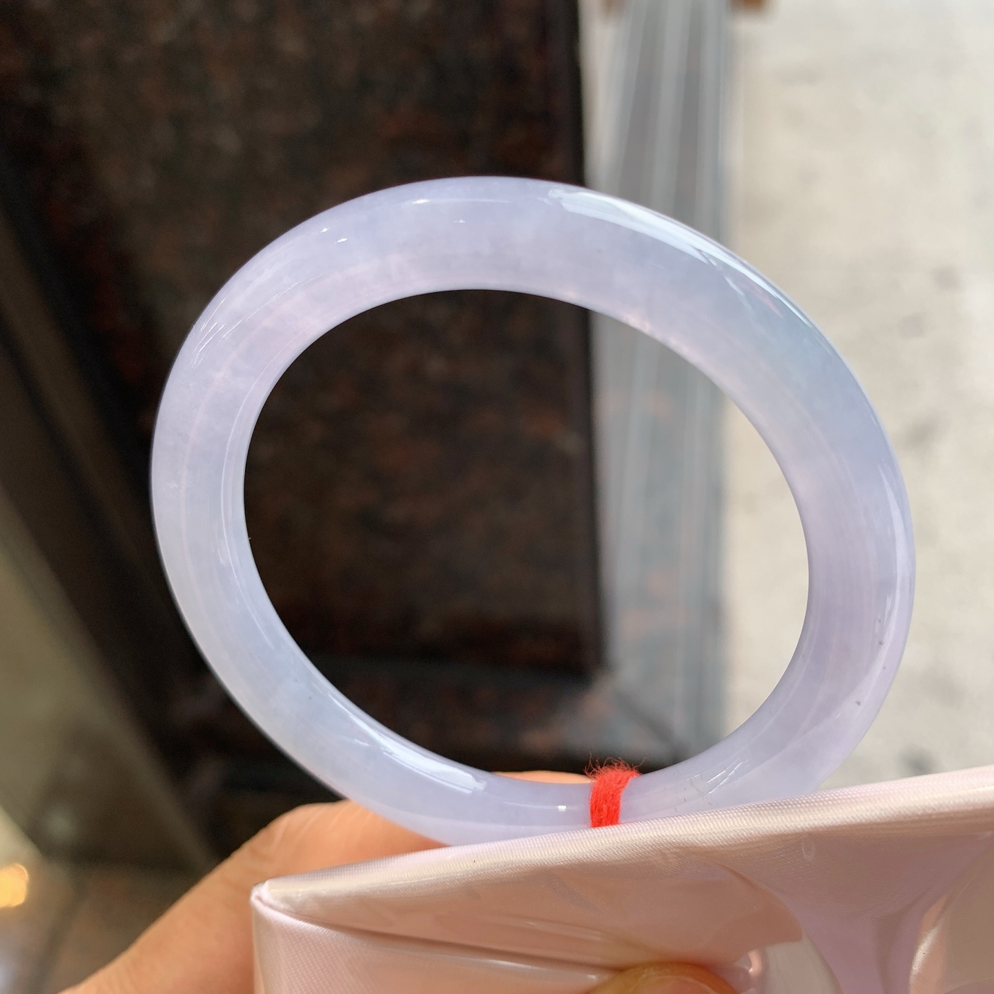 圆条冰紫 微杂质 尺寸：50/7.3/8  小圈口