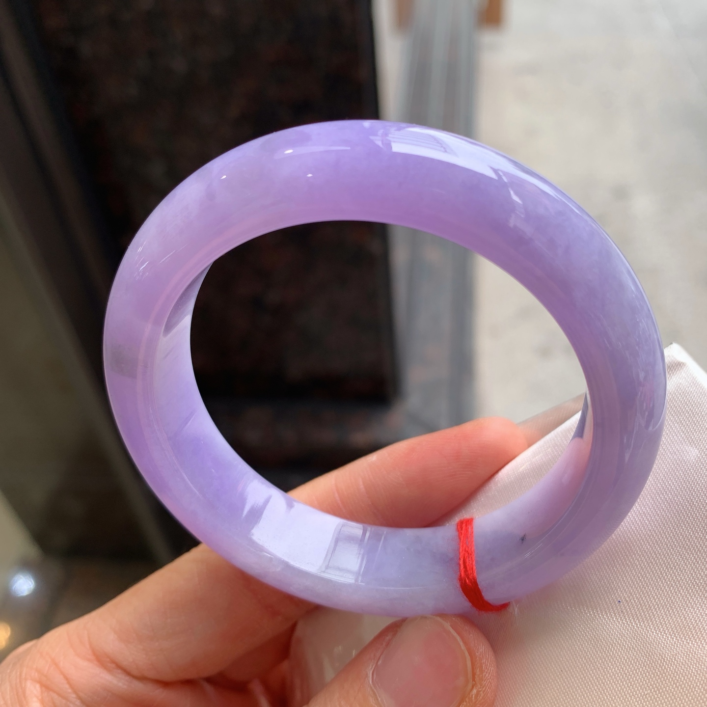 正圈满紫 有纹 尺寸：54.1/13.2/8.8  色浓