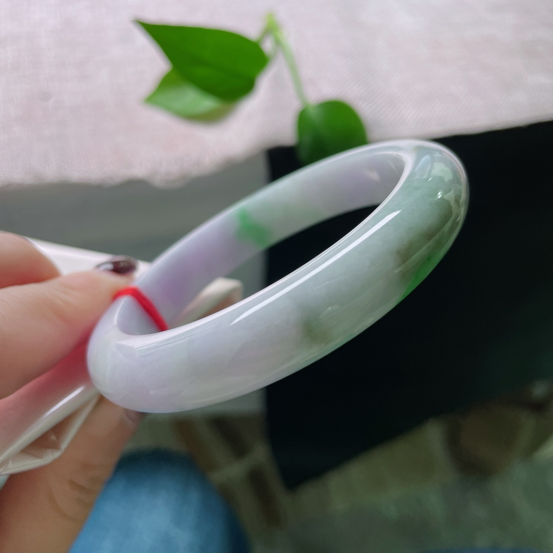 59.2/12.1/8.7春带彩正圈，水润，色彩斑斓，贵气，温柔大方，皮纹，无裂，ss51095a