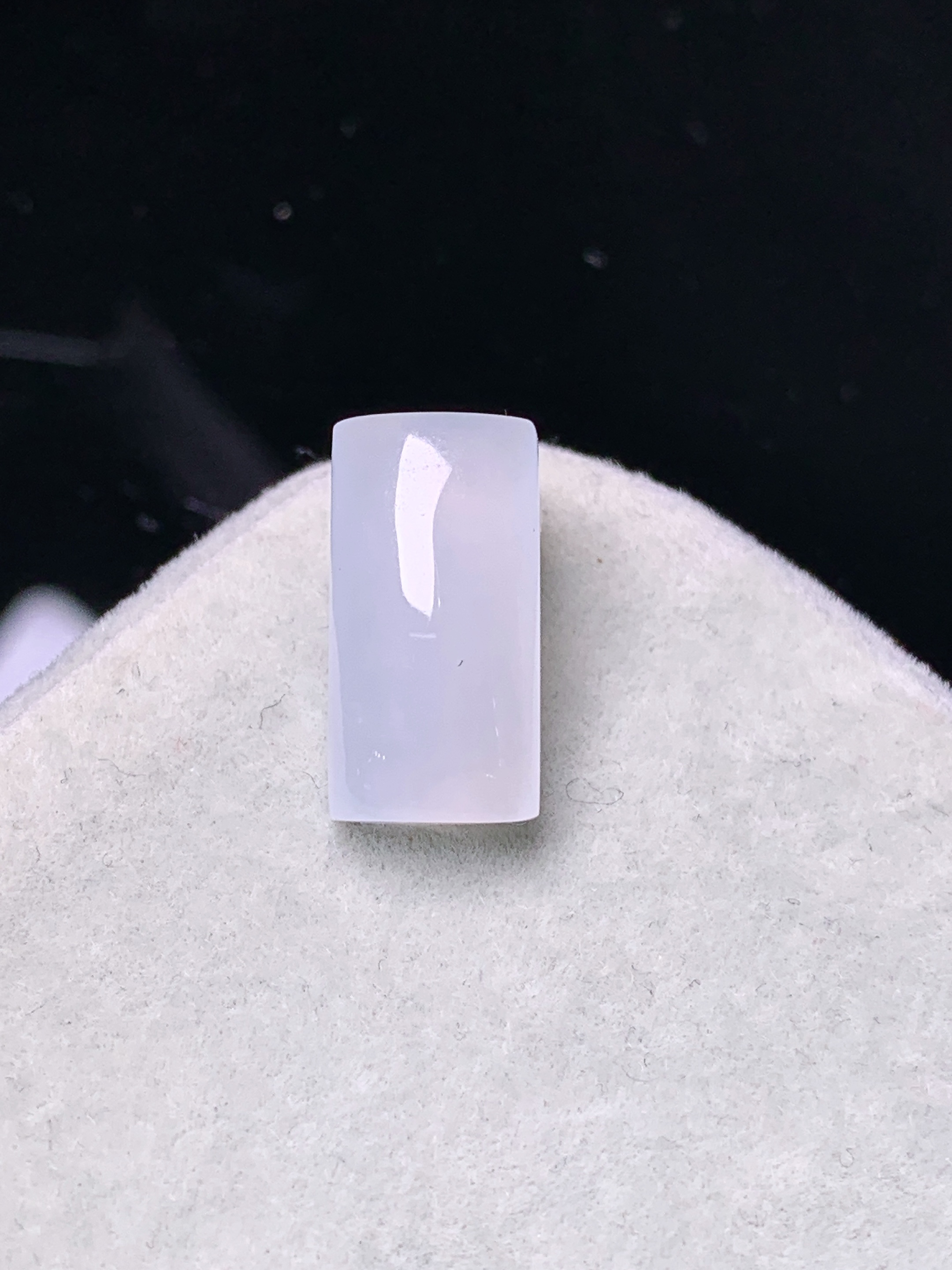 镶嵌款 冰种玉柱吊坠 玉质细腻 色泽艳丽清新 水润亮眼 整体尺寸14.8*7.5*5*2x