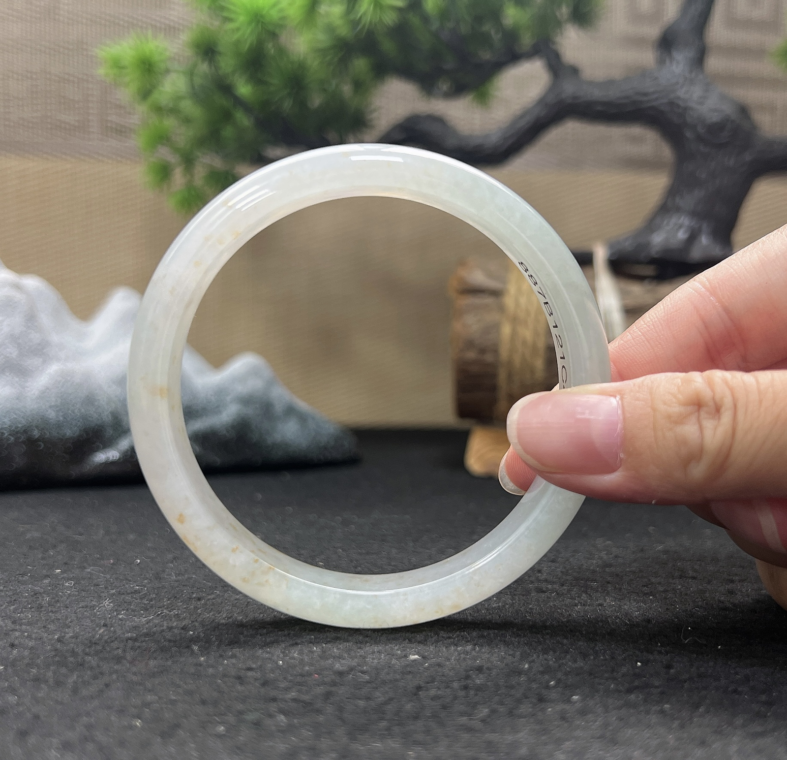 61圈口正圈洒金手镯