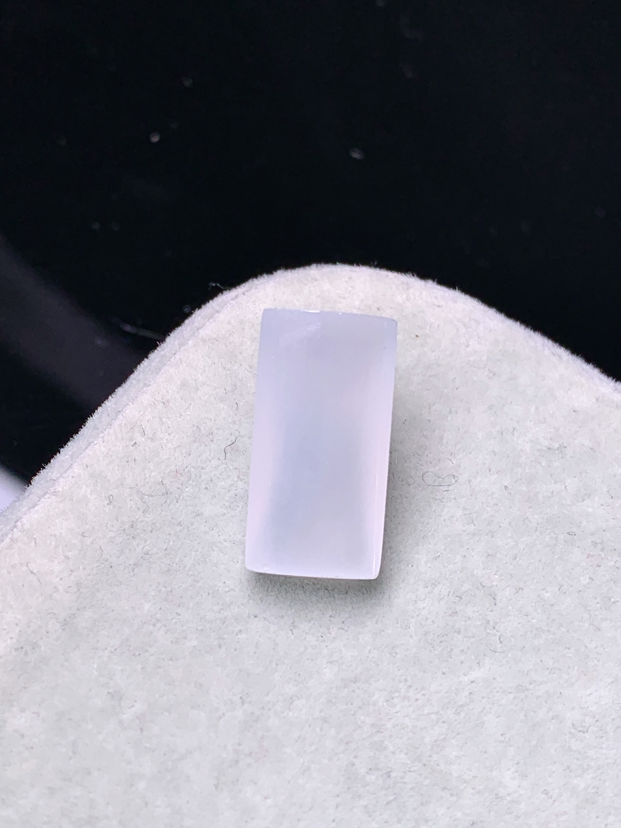 镶嵌款 冰种玉柱吊坠 玉质细腻 色泽艳丽清新 水润亮眼 整体尺寸14.8*7.5*5*2x