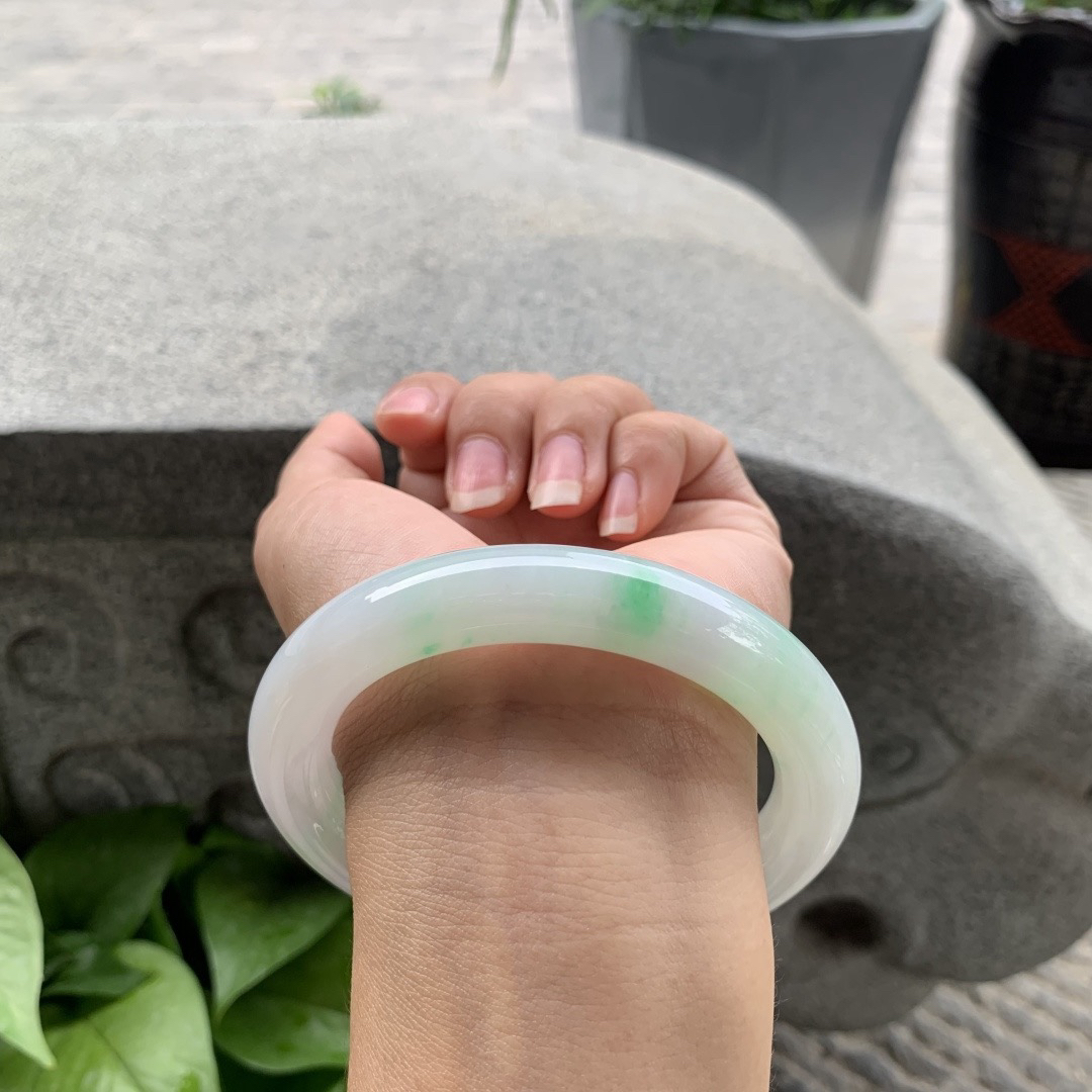 大圈口61.2-11.5 【春彩圆条手镯】圆条61 62可戴