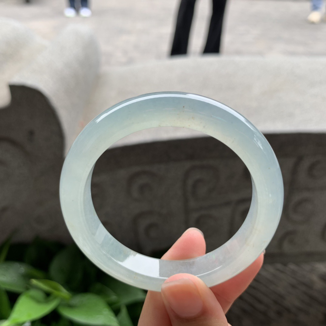 小圈口 53.3-11.3-8.6【冰种绿正圈手镯】正圈53 54可戴