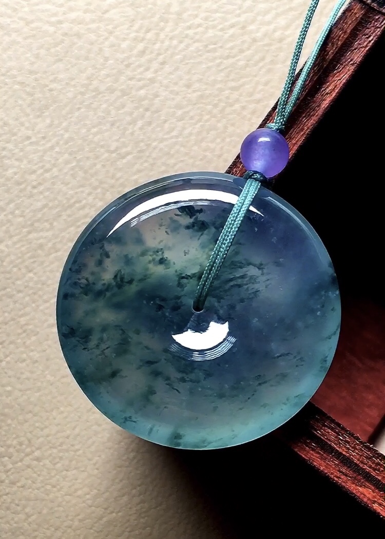 ️ 玻璃种飘花怀古 飘花灵动漂亮，种老起胶，品相，尺寸25.6*5