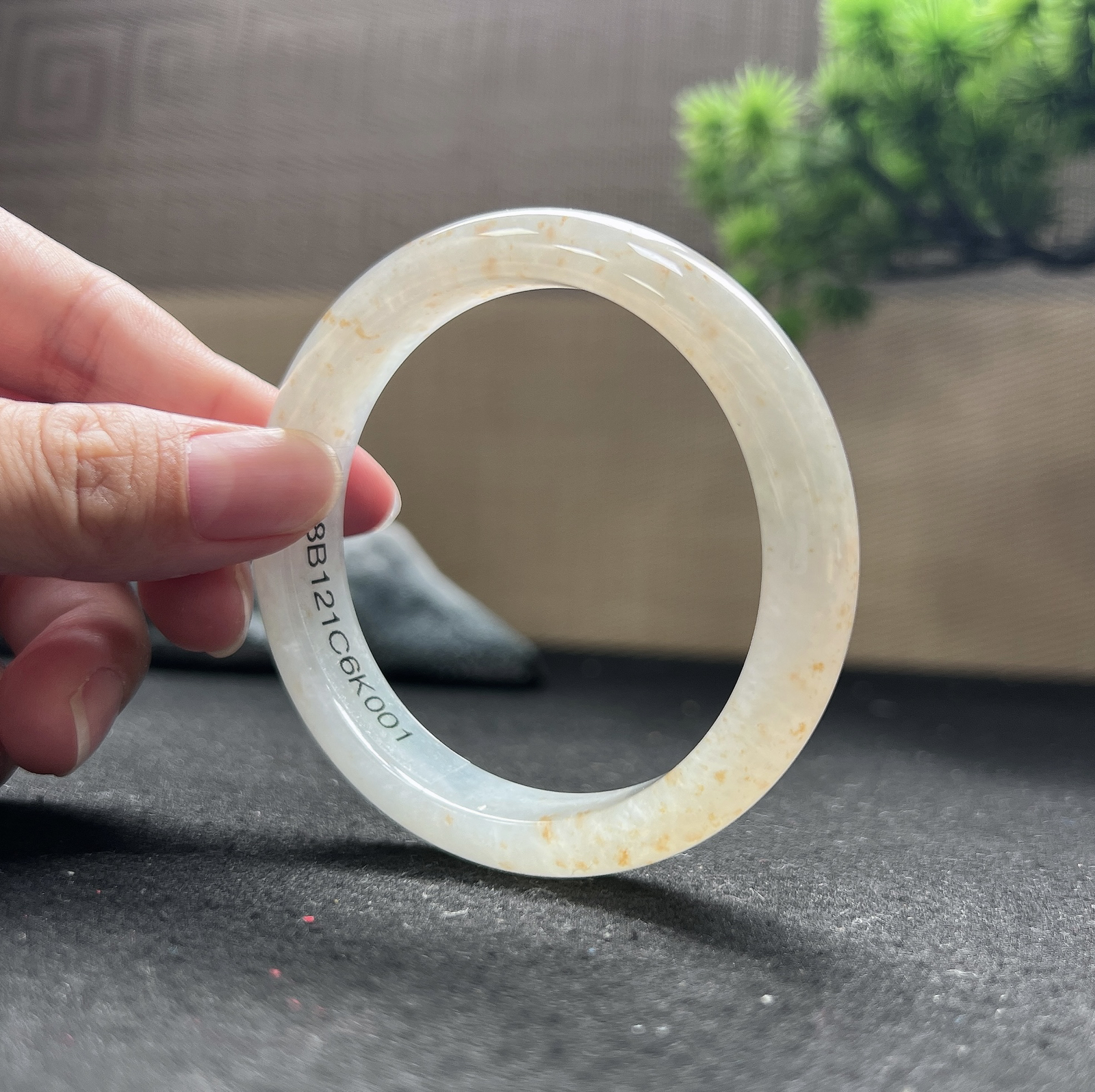 56圈口正圈洒金手镯