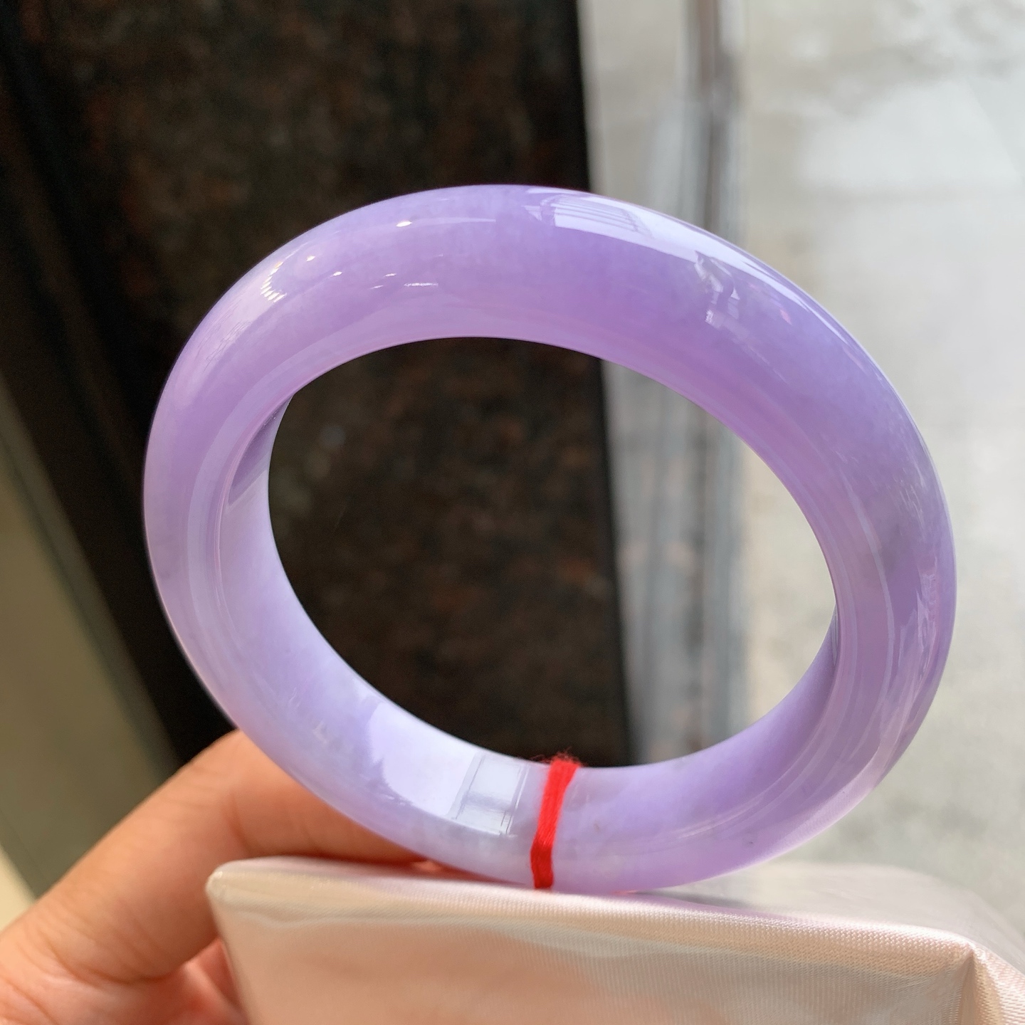 正圈满紫 微晶体结构 尺寸：55.5/12.7/9.9  色浓