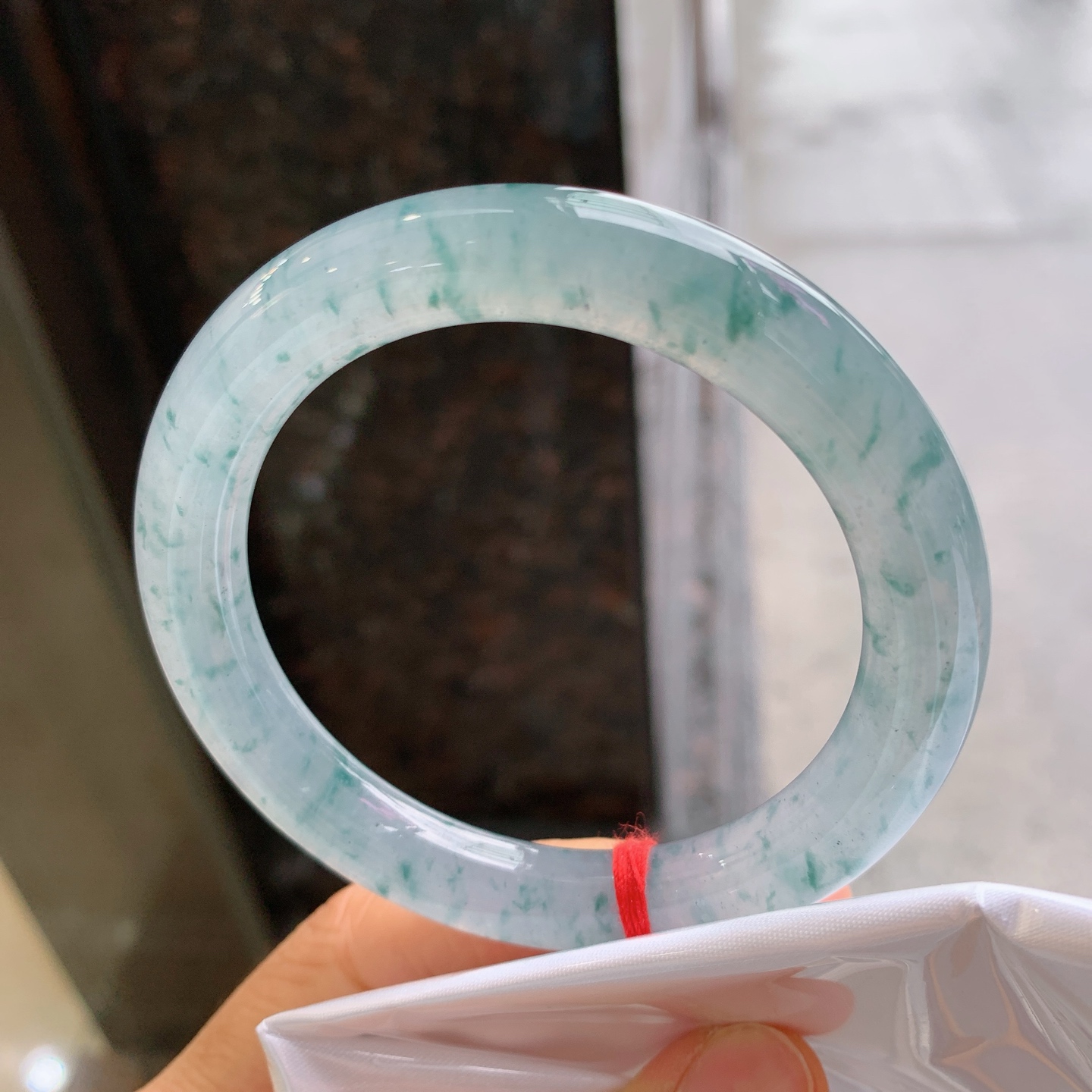 圆条冰飘花 无裂 尺寸：55.8/10.5 冰润